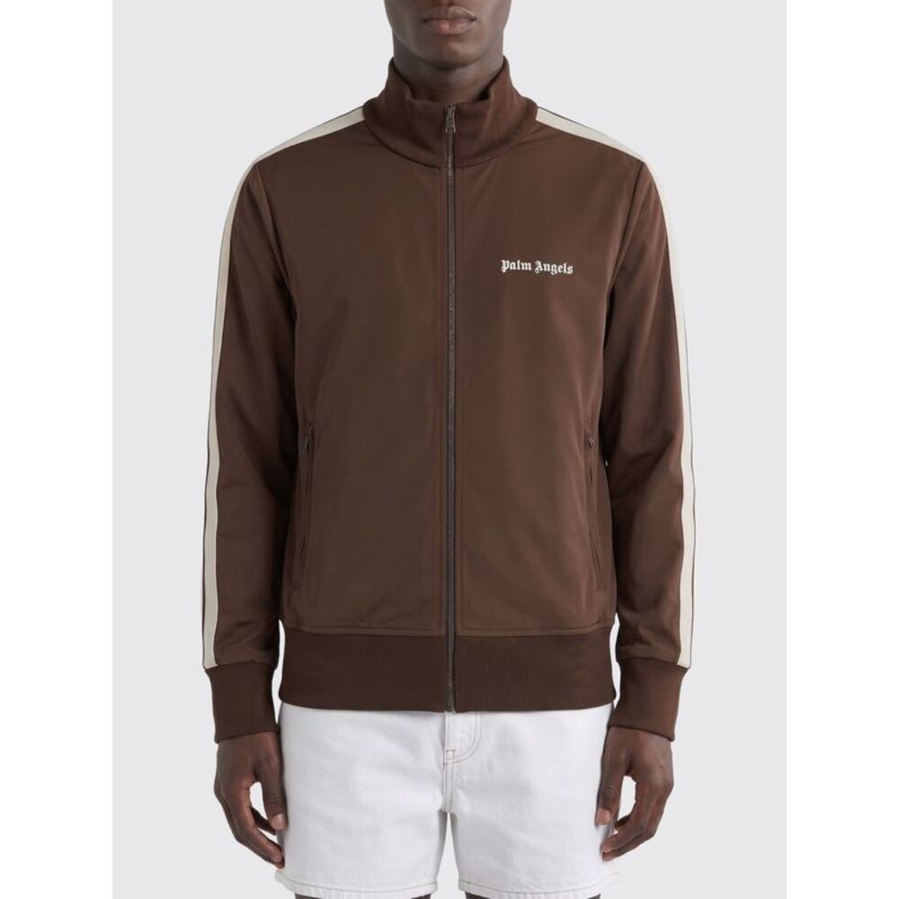 Palm Angels Men Acetate Zip Sweatshirt Palm Angels